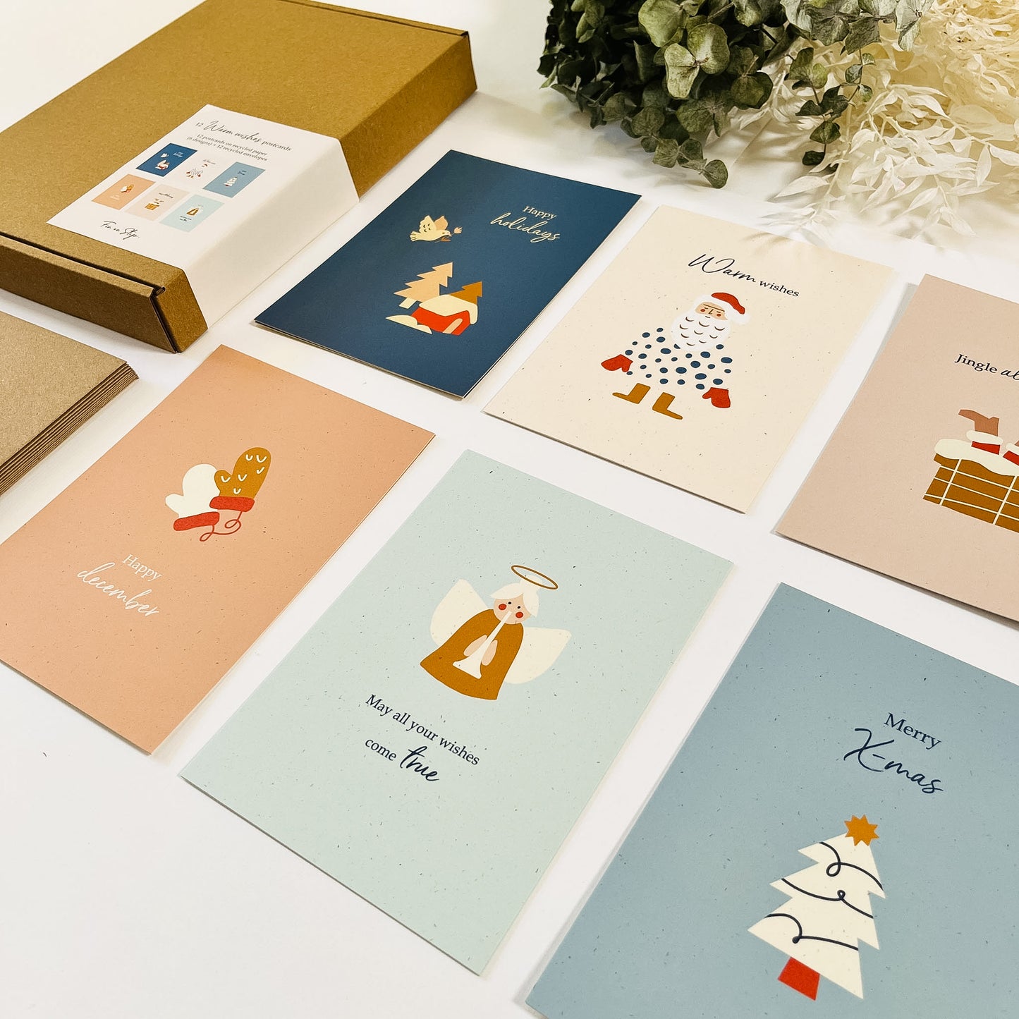 Warm wishes eco kerstbox